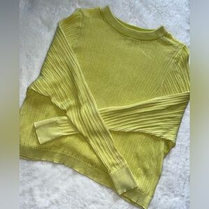 BP Neon Green/Yellow Sheer Sweater